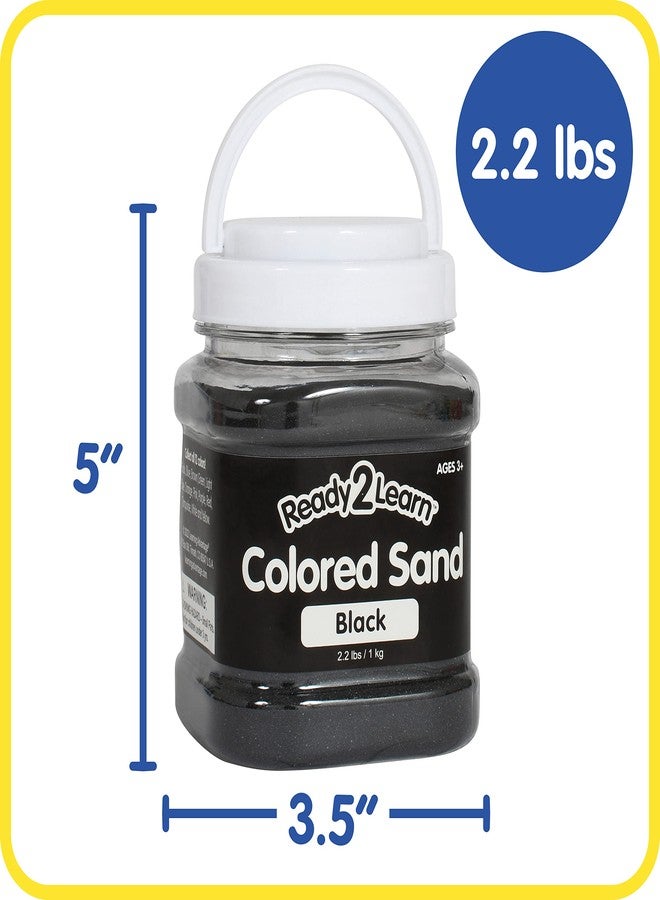 Ready 2 Learn Colored Sand | Black | 2.2 lbs | Play Sand for Kids | Perfect for Arts and Crafts, Sensory Bins, Wedding Decorations and Vase Filler - Image 2